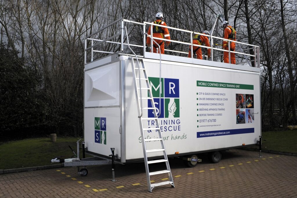 Confined space mobile rig