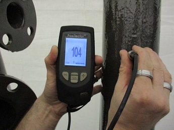 Micron testing of chemical protection coating
